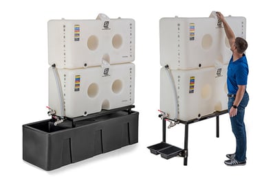 Snyder Tank Industrial Chemical SLIMTAINER STACKABLE TANKS & GRAVITY FEED SYSTEMS