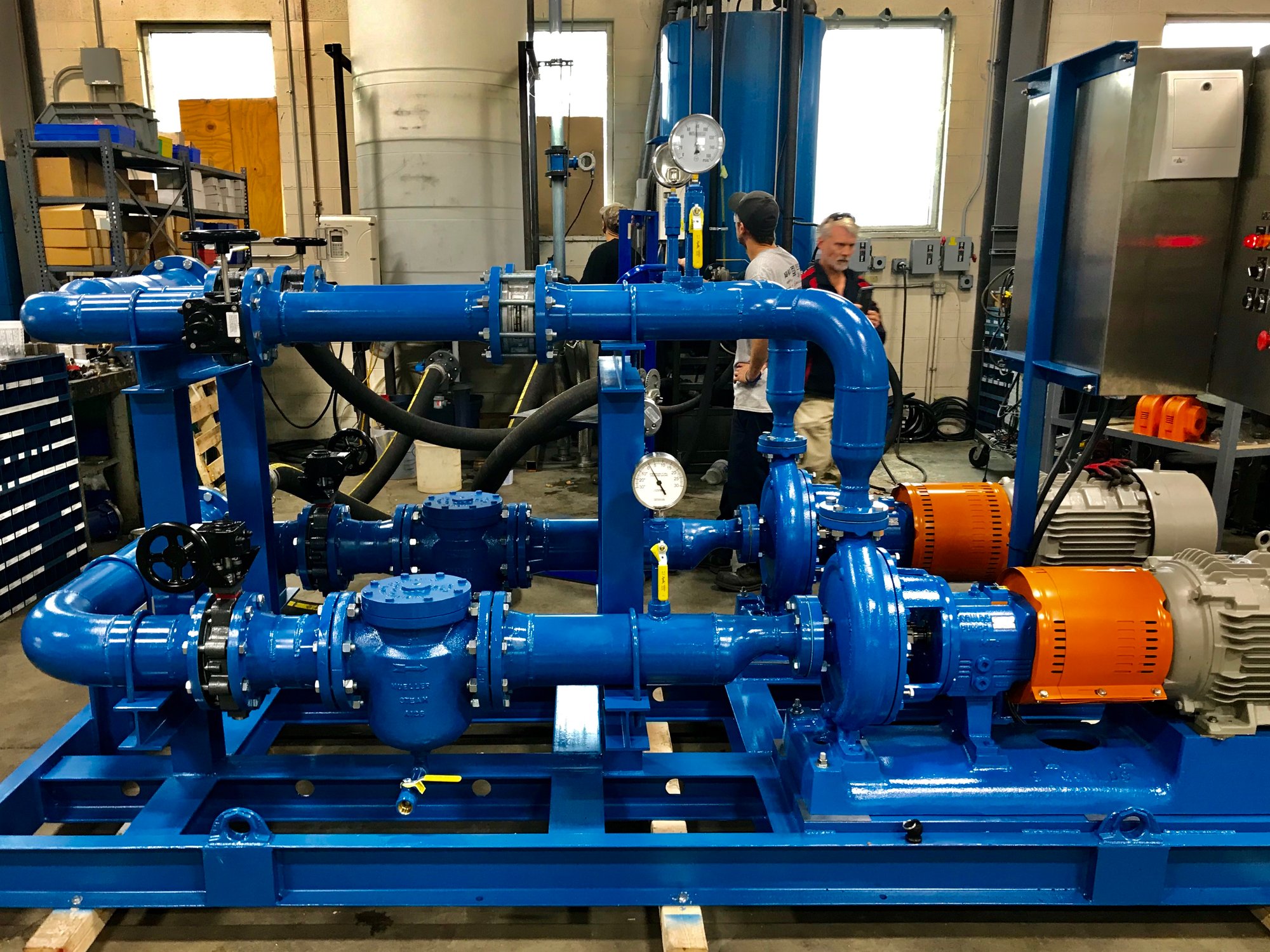Geiger - duplex 3196 pump set for a cooling tower application
