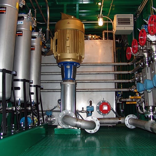 OptiFlow TurboFlush Container Flushing Skid System